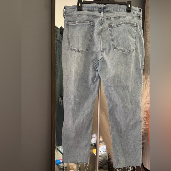 Old Navy Blue Boyfriend Jeans with Distressed Details - Picture 7 of 8